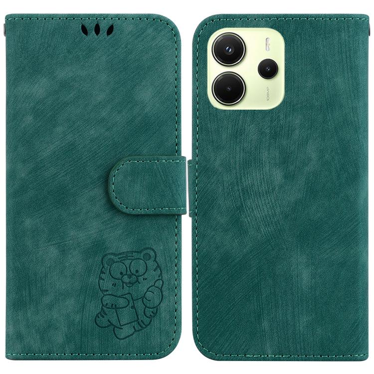Little Tiger Embossed Leather Phone Case