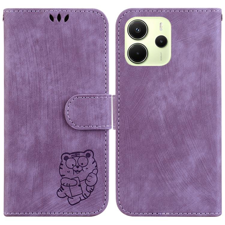 Little Tiger Embossed Leather Phone Case