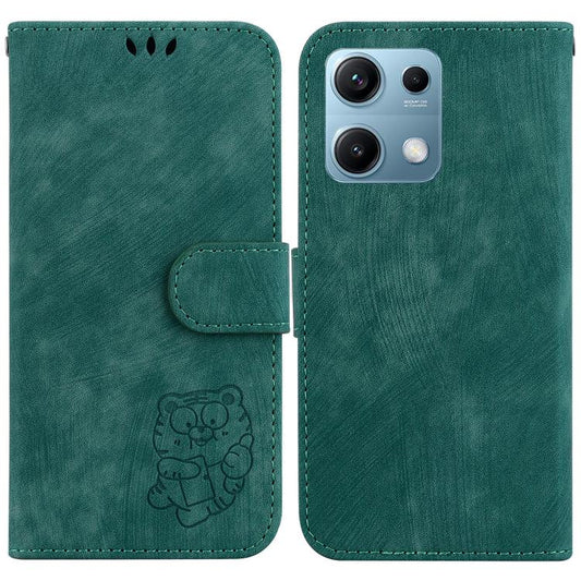 Little Tiger Embossed Leather Phone Case