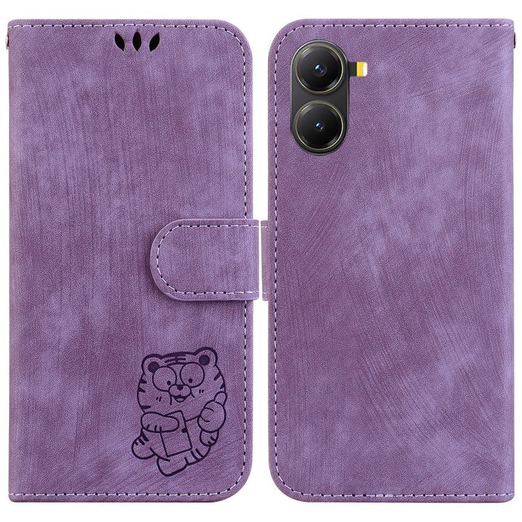 Little Tiger Embossed Leather Phone Case