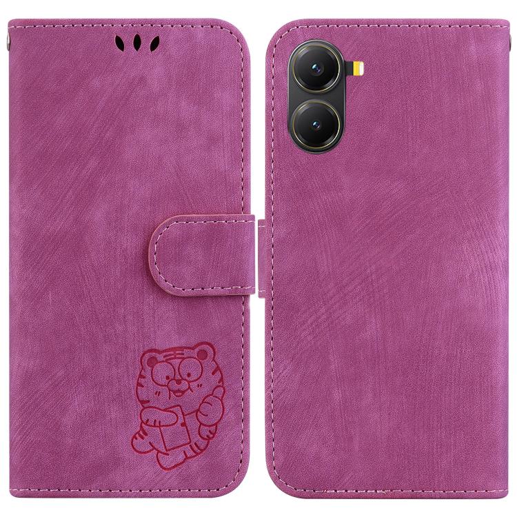 Little Tiger Embossed Leather Phone Case