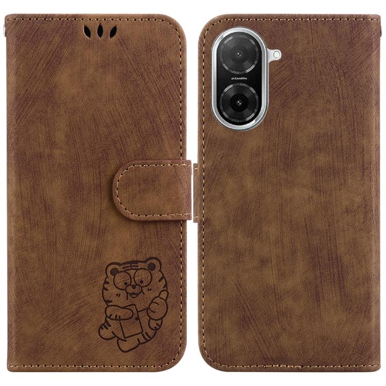 Little Tiger Embossed Leather Phone Case, For Redmi 15 5G Global / 15 4G SEA 169.5mm, For Redmi 15 5G / 4G EU 171mm, For Redmi A5 4G 173.3mm, For Redmi A5 4G 171.7mm