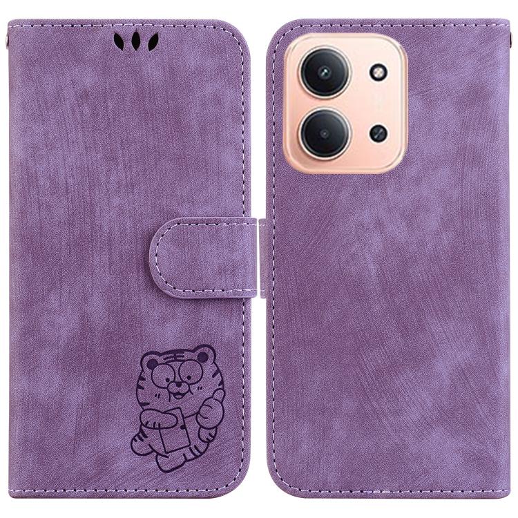 Little Tiger Embossed Leather Phone Case