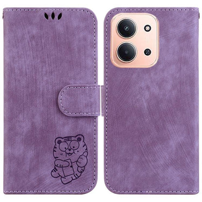 Little Tiger Embossed Leather Phone Case