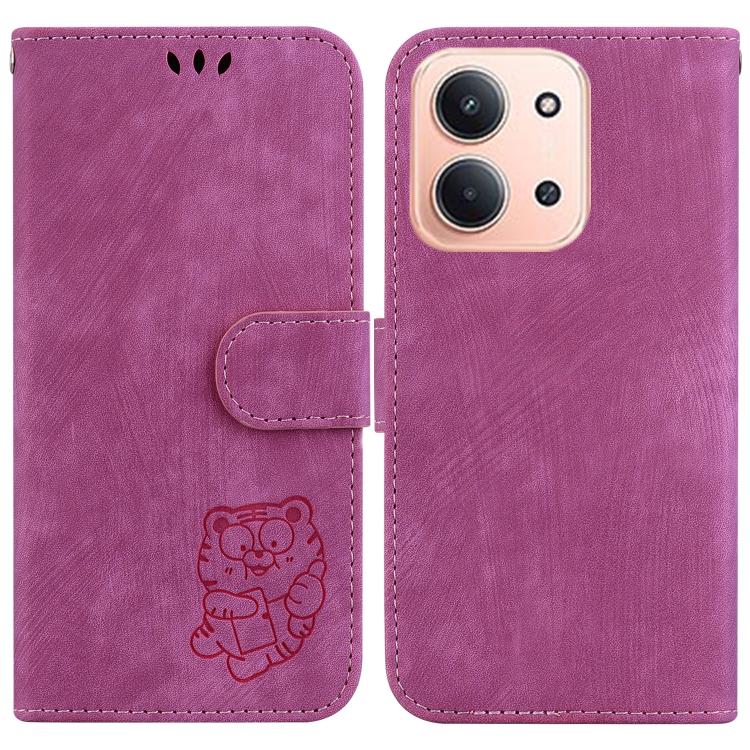 Little Tiger Embossed Leather Phone Case