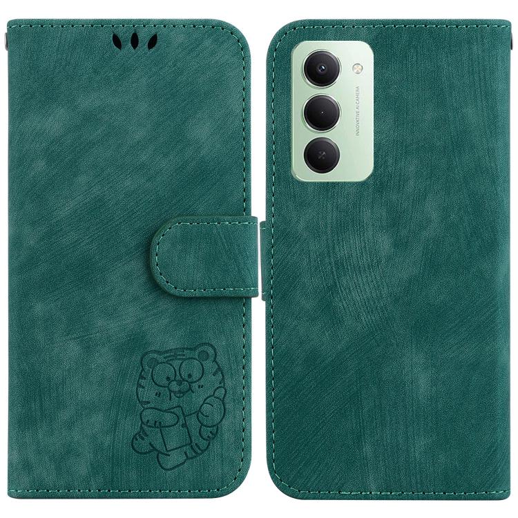 Little Tiger Embossed Leather Phone Case, For Redmi 15 5G Global / 15 4G SEA 169.5mm, For Redmi 15 5G / 4G EU 171mm, For Redmi A5 4G 173.3mm, For Redmi A5 4G 171.7mm