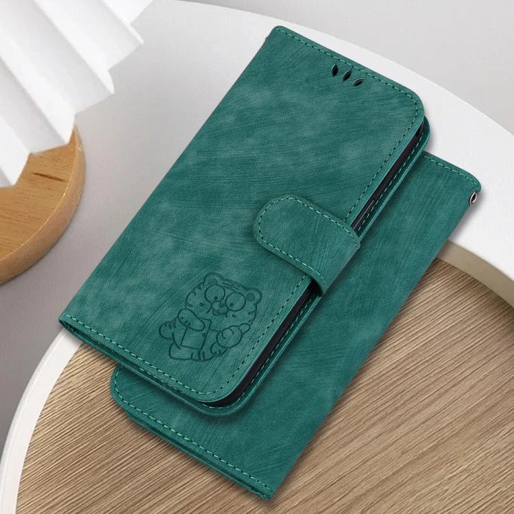Little Tiger Embossed Leather Phone Case, For Redmi 15 5G Global / 15 4G SEA 169.5mm, For Redmi 15 5G / 4G EU 171mm, For Redmi A5 4G 173.3mm, For Redmi A5 4G 171.7mm