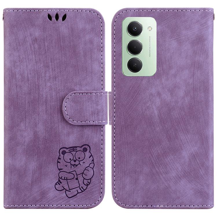 Little Tiger Embossed Leather Phone Case, For Redmi 15 5G Global / 15 4G SEA 169.5mm, For Redmi 15 5G / 4G EU 171mm, For Redmi A5 4G 173.3mm, For Redmi A5 4G 171.7mm