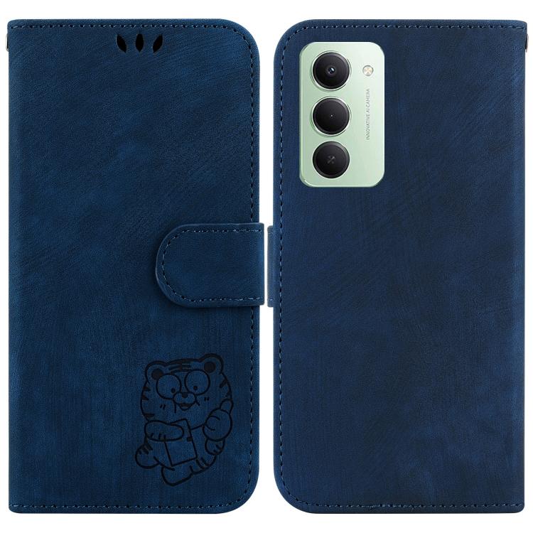 Little Tiger Embossed Leather Phone Case, For Redmi 15 5G Global / 15 4G SEA 169.5mm, For Redmi 15 5G / 4G EU 171mm, For Redmi A5 4G 173.3mm, For Redmi A5 4G 171.7mm