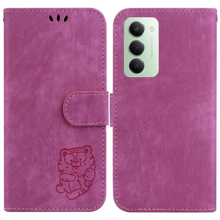 Little Tiger Embossed Leather Phone Case, For Redmi 15 5G Global / 15 4G SEA 169.5mm, For Redmi 15 5G / 4G EU 171mm, For Redmi A5 4G 173.3mm, For Redmi A5 4G 171.7mm