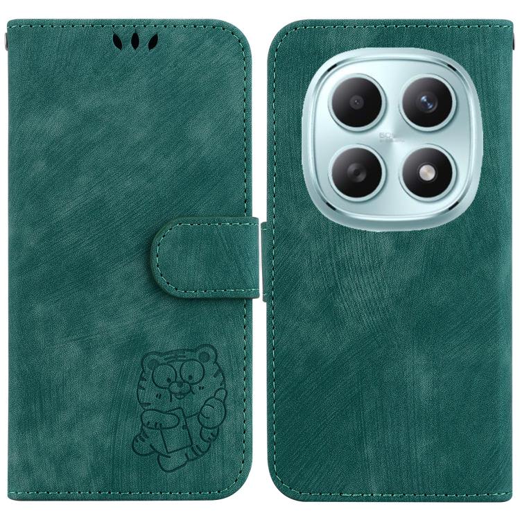 Little Tiger Embossed Leather Phone Case, For Redmi Note 15 Pro+ 5G 163.3mm / Poco M8 Pro 5G, For Redmi Note 15 4G / 5G Global 164mm / Poco M8 5G, For Redmi Note 15 Pro 5G Global 163.6mm, For Redmi 15C 5G / 4G EU 173mm / Poco C85 5G