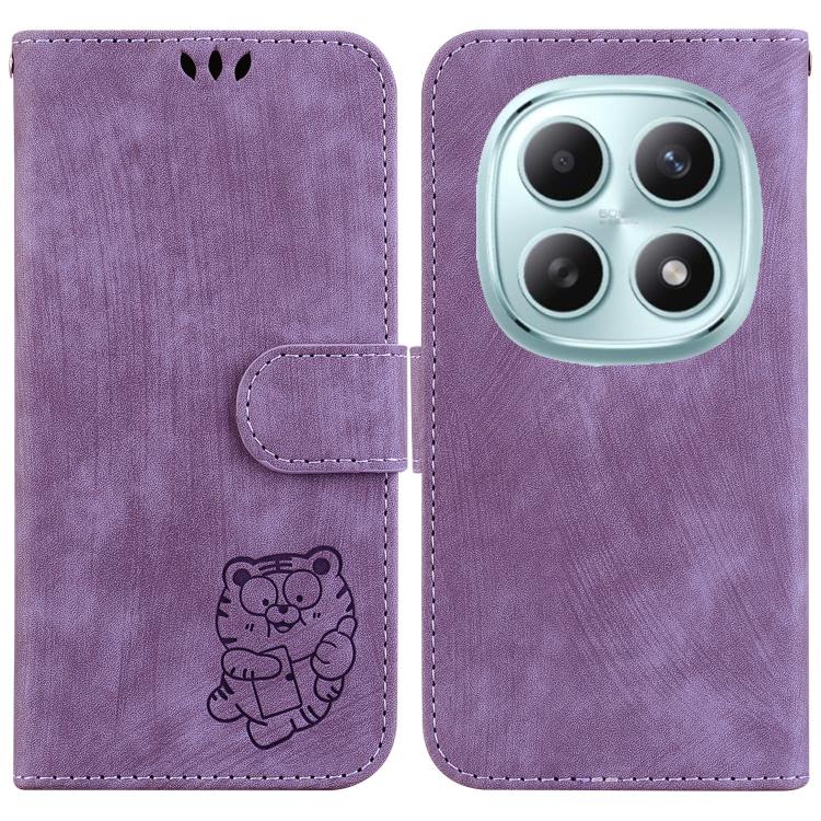Little Tiger Embossed Leather Phone Case, For Redmi Note 15 Pro+ 5G 163.3mm / Poco M8 Pro 5G, For Redmi Note 15 4G / 5G Global 164mm / Poco M8 5G, For Redmi Note 15 Pro 5G Global 163.6mm, For Redmi 15C 5G / 4G EU 173mm / Poco C85 5G