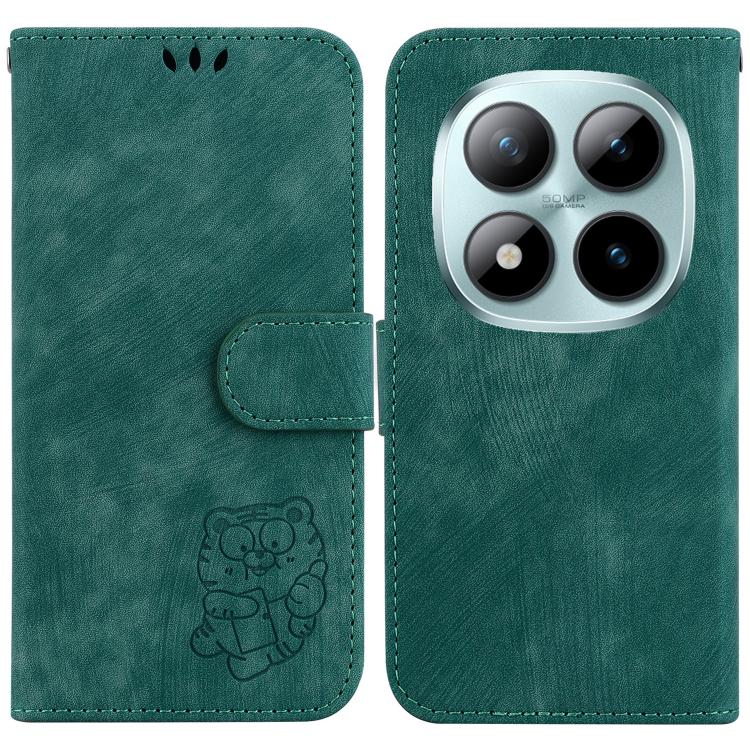 Little Tiger Embossed Leather Phone Case, For Redmi Note 15 Pro+ 5G 163.3mm / Poco M8 Pro 5G, For Redmi Note 15 4G / 5G Global 164mm / Poco M8 5G, For Redmi Note 15 Pro 5G Global 163.6mm, For Redmi 15C 5G / 4G EU 173mm / Poco C85 5G
