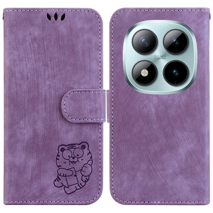 Little Tiger Embossed Leather Phone Case, For Redmi Note 15 Pro+ 5G 163.3mm / Poco M8 Pro 5G, For Redmi Note 15 4G / 5G Global 164mm / Poco M8 5G, For Redmi Note 15 Pro 5G Global 163.6mm, For Redmi 15C 5G / 4G EU 173mm / Poco C85 5G