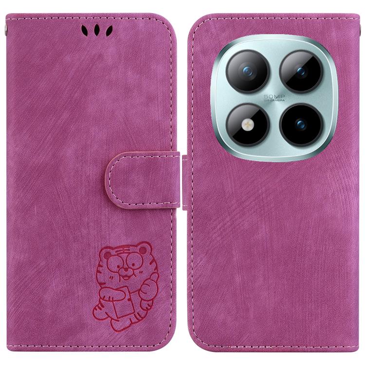 Little Tiger Embossed Leather Phone Case, For Redmi Note 15 Pro+ 5G 163.3mm / Poco M8 Pro 5G, For Redmi Note 15 4G / 5G Global 164mm / Poco M8 5G, For Redmi Note 15 Pro 5G Global 163.6mm, For Redmi 15C 5G / 4G EU 173mm / Poco C85 5G