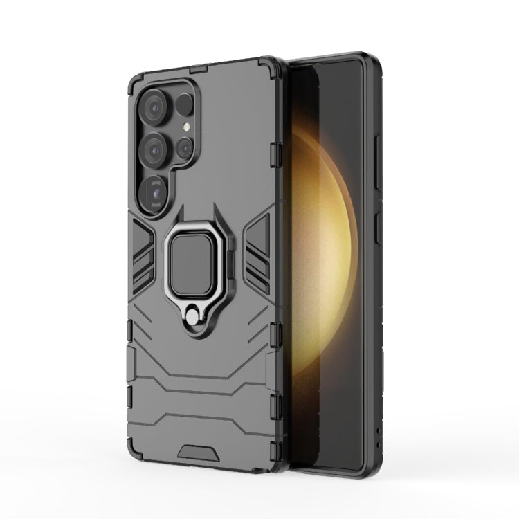 PC + TPU Shockproof Protective Phone Case with Magnetic Ring Holder