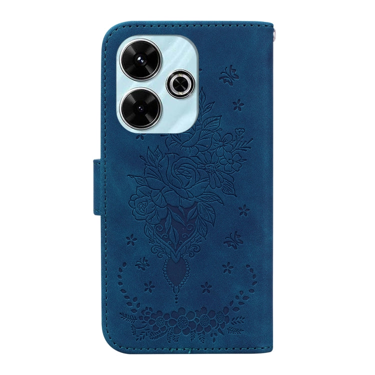 Butterfly Rose Embossed Leather Phone Case