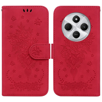 Butterfly Rose Embossed Leather Phone Case