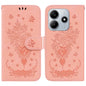 Butterfly Rose Embossed Leather Phone Case