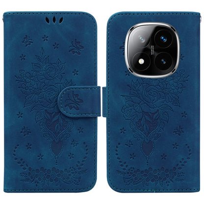 Butterfly Rose Embossed Leather Phone Case