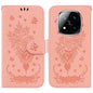 Butterfly Rose Embossed Leather Phone Case