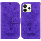 Butterfly Rose Embossed Leather Phone Case