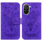 Butterfly Rose Embossed Leather Phone Case