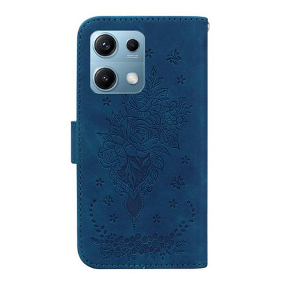 Butterfly Rose Embossed Leather Phone Case