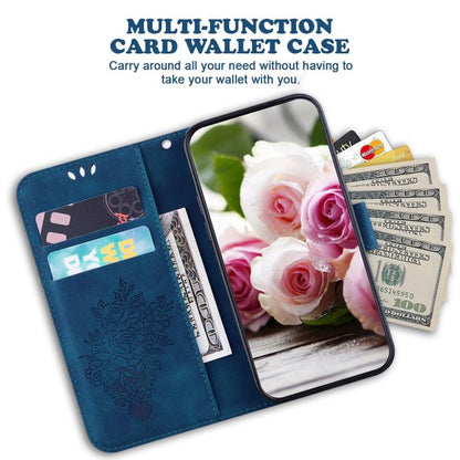 Butterfly Rose Embossed Leather Phone Case, For Redmi Note 14S 4G, For Redmi K80 / K80 Pro / Xiaomi Poco F7 Pro, For Redmi Note 14 4G 164.84mm, For Redmi Turbo 4 / Xiaomi Poco X7 Pro