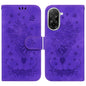 Butterfly Rose Embossed Leather Phone Case, For Redmi 15 5G Global / 15 4G SEA 169.5mm, For Redmi 15 5G / 4G EU 171mm, For Redmi A5 4G 173.3mm, For Redmi A5 4G 171.7mm
