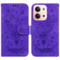 Butterfly Rose Embossed Leather Phone Case