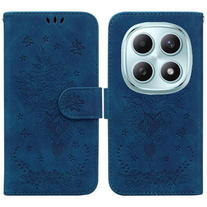 Butterfly Rose Embossed Leather Phone Case