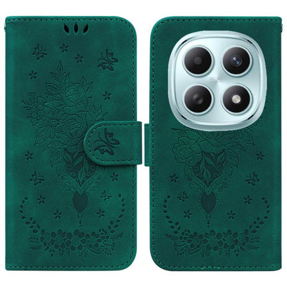 Butterfly Rose Embossed Leather Phone Case