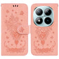 Butterfly Rose Embossed Leather Phone Case