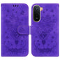 Butterfly Rose Embossed Leather Phone Case, For Redmi A7 Pro 4G / 5G 171mm / Poco C85x 5G, For Redmi Turbo 5 Max 5G / Poco X8 Pro Max 5G, For Redmi Turbo 5 5G / Poco X8 Pro 5G, For Redmi Note 15 Pro+ 5G 163.3mm / Poco M8 Pro 5G