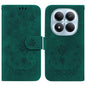 Butterfly Rose Embossed Leather Phone Case, For Redmi Note 15 4G / 5G Global 164mm / Poco M8 5G, For Redmi Note 15 Pro 4G Global 163.2mm, For Redmi Note 15 Pro 5G Global 163.6mm, For Redmi 15C 5G / 4G EU 173mm / Poco C85 5G