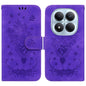 Butterfly Rose Embossed Leather Phone Case, For Redmi Note 15 4G / 5G Global 164mm / Poco M8 5G, For Redmi Note 15 Pro 4G Global 163.2mm, For Redmi Note 15 Pro 5G Global 163.6mm, For Redmi 15C 5G / 4G EU 173mm / Poco C85 5G