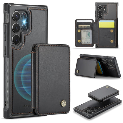 JEEHOOD J05 Business Magnetic Style RFID Leather Phone Case