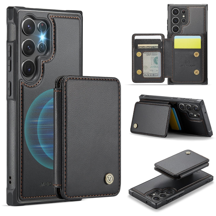 JEEHOOD J05 Business Magnetic Style RFID Leather Phone Case