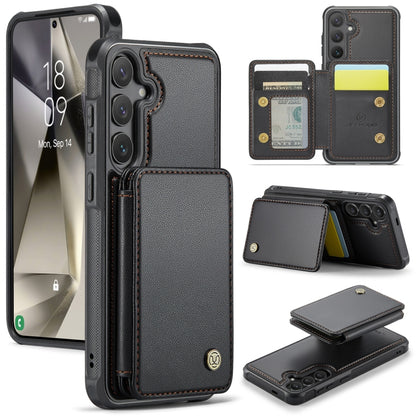 JEEHOOD J05 Business Magnetic Style RFID Leather Phone Case