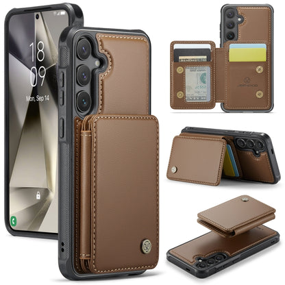 JEEHOOD J05 Business Magnetic Style RFID Leather Phone Case