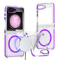 Dual-Color Clear Acrylic Hybrid TPU MagSafe Phone Case, For Galaxy Z Fold8 Ultra 5G, For Samsung Galaxy Z Flip6/7 FE, For Samsung Galaxy Z Flip7 5G, For Samsung Galaxy Z Flip5