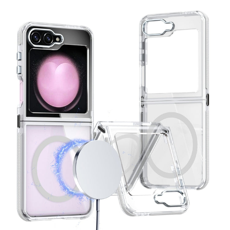 Dual-Color Clear Acrylic Hybrid TPU MagSafe Phone Case, For Galaxy Z Fold8 Ultra 5G, For Samsung Galaxy Z Flip6/7 FE, For Samsung Galaxy Z Flip7 5G, For Samsung Galaxy Z Flip5
