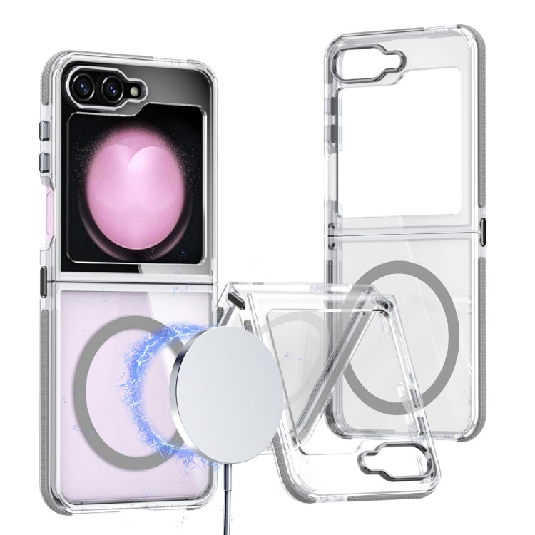 Dual-Color Clear Acrylic Hybrid TPU MagSafe Phone Case, For Galaxy Z Fold8 Ultra 5G, For Samsung Galaxy Z Flip6/7 FE, For Samsung Galaxy Z Flip7 5G, For Samsung Galaxy Z Flip5