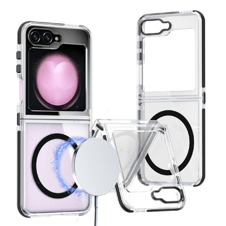 Dual-Color Clear Acrylic Hybrid TPU MagSafe Phone Case, For Galaxy Z Fold8 Ultra 5G, For Samsung Galaxy Z Flip6/7 FE, For Samsung Galaxy Z Flip7 5G, For Samsung Galaxy Z Flip5
