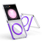 Dual-Color Clear Acrylic Hybrid TPU MagSafe Phone Case, For Galaxy Z Fold8 Ultra 5G, For Samsung Galaxy Z Flip6/7 FE, For Samsung Galaxy Z Flip7 5G, For Samsung Galaxy Z Flip5