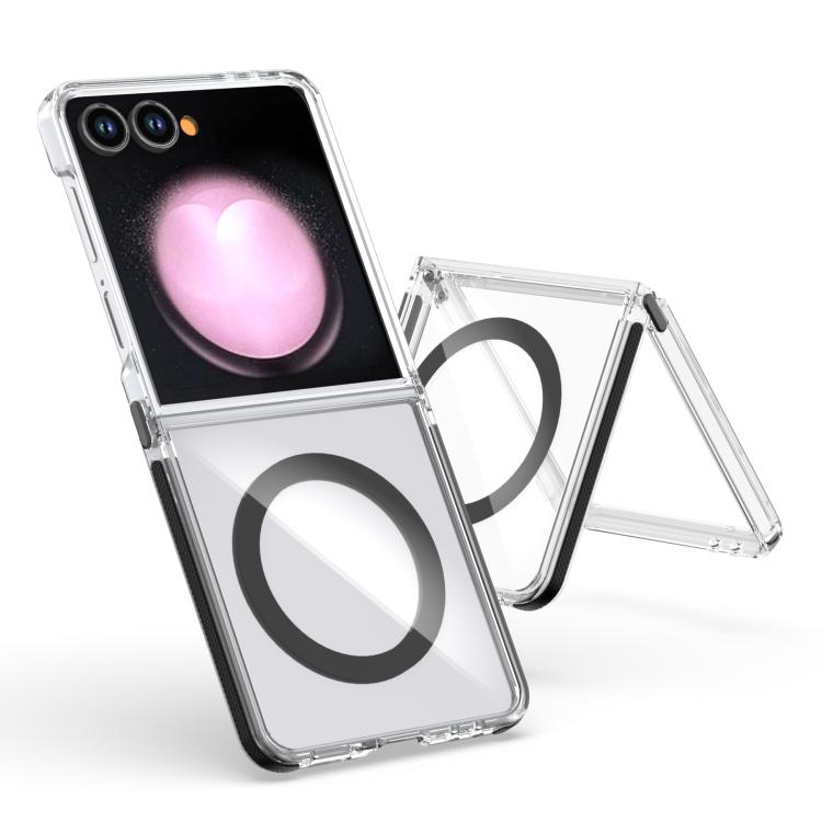 Dual-Color Clear Acrylic Hybrid TPU MagSafe Phone Case, For Galaxy Z Fold8 Ultra 5G, For Samsung Galaxy Z Flip6/7 FE, For Samsung Galaxy Z Flip7 5G, For Samsung Galaxy Z Flip5