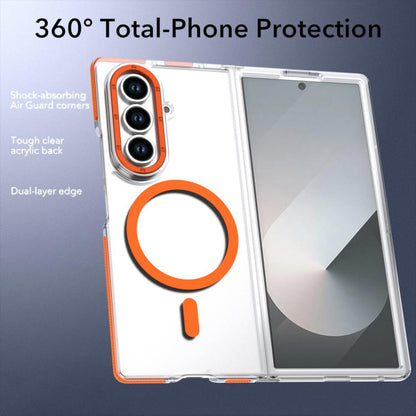 Dual-Color Clear Acrylic Hybrid TPU MagSafe Phone Case, For Galaxy Z Fold8 Ultra 5G, For Samsung Galaxy Z Flip6/7 FE, For Samsung Galaxy Z Flip7 5G, For Samsung Galaxy Z Flip5