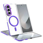 Dual-Color Clear Acrylic Hybrid TPU MagSafe Phone Case, For Galaxy Z Fold8 Ultra 5G, For Samsung Galaxy Z Flip6/7 FE, For Samsung Galaxy Z Flip7 5G, For Samsung Galaxy Z Flip5
