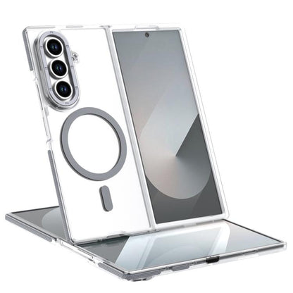 Dual-Color Clear Acrylic Hybrid TPU MagSafe Phone Case, For Galaxy Z Fold8 Ultra 5G, For Samsung Galaxy Z Flip6/7 FE, For Samsung Galaxy Z Flip7 5G, For Samsung Galaxy Z Flip5